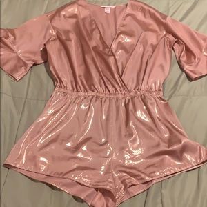 Beautiful Victoria’s Secret blush metallic romper!